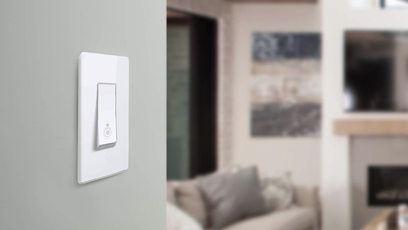 Smart Kasa Wi-Fi switch installed in a day frame