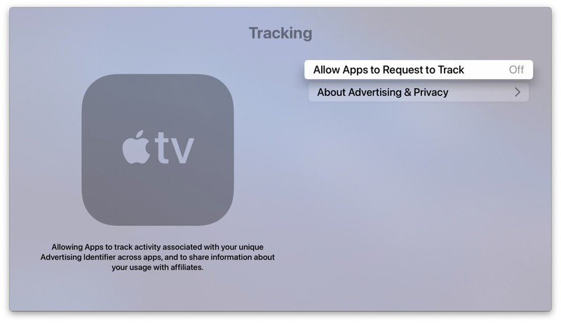 Tvos privacy tracking settings 14