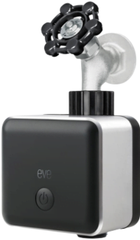 Eve Aqua hose valve controller on a white background