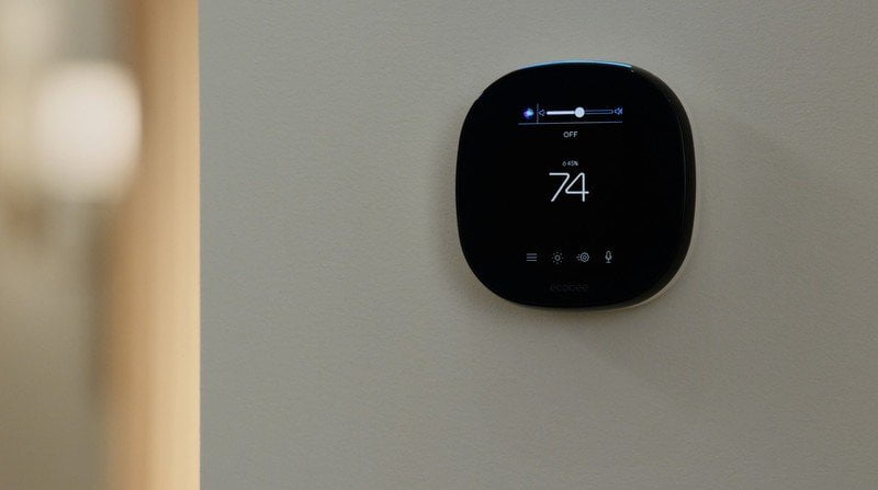 Siri ecobee smart thermostat