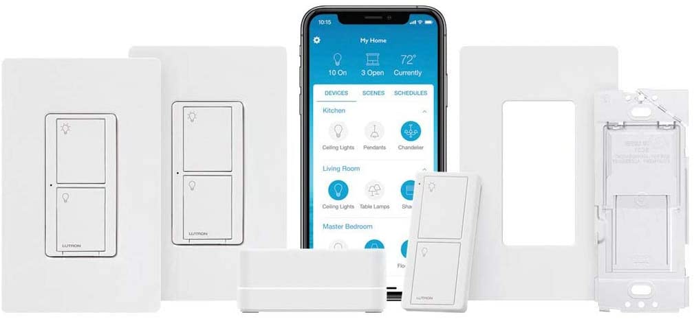 Kit Lutron Caseta Deluxe Smart Switch