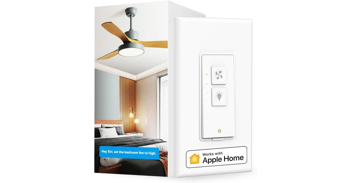 Meross Homekit Assistant Smart Fan Switch Now Available At An All Time Low Of 30 A 40 Drop In Efficiency Blog