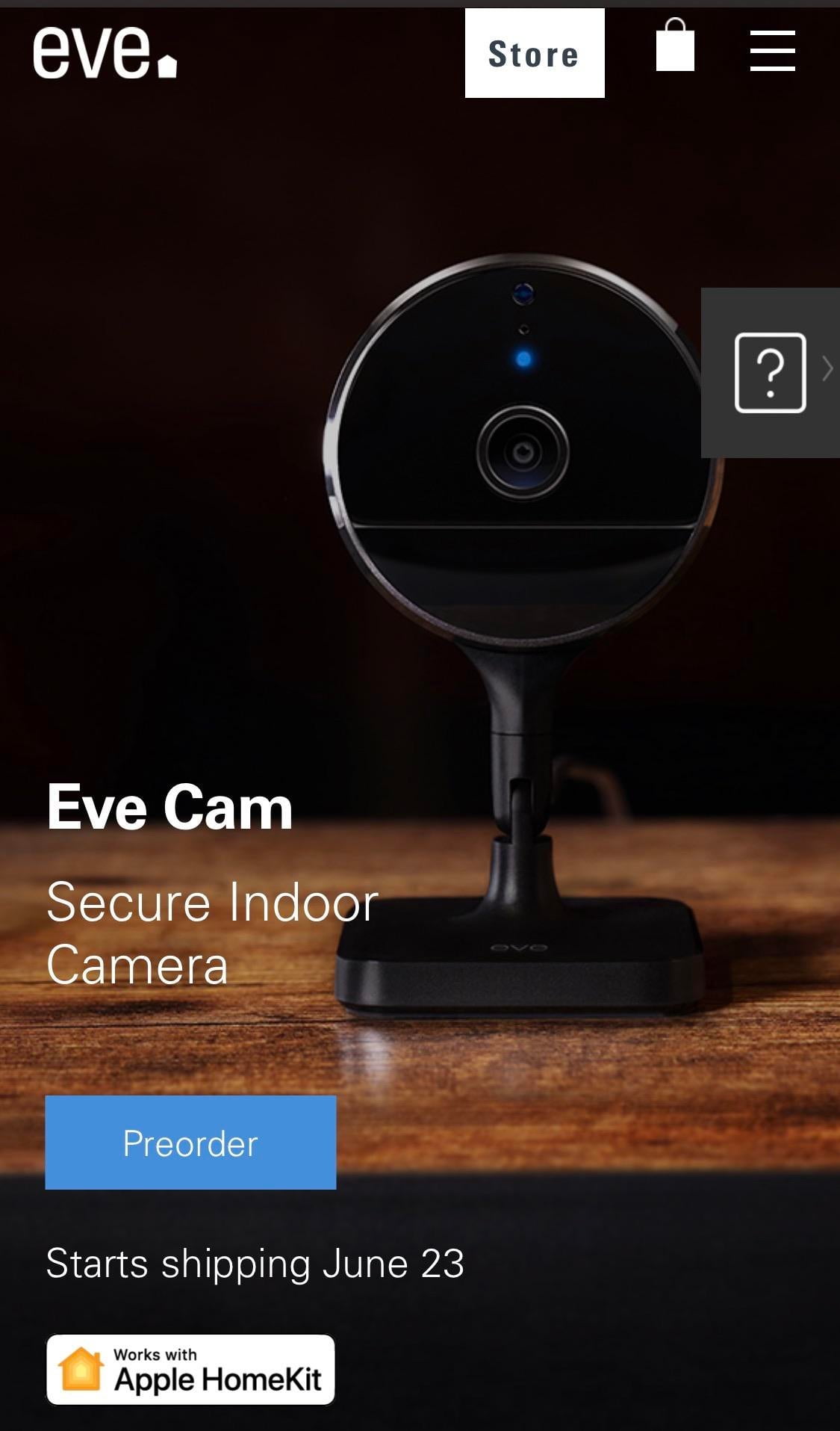 Eve Cam is now available for pre order