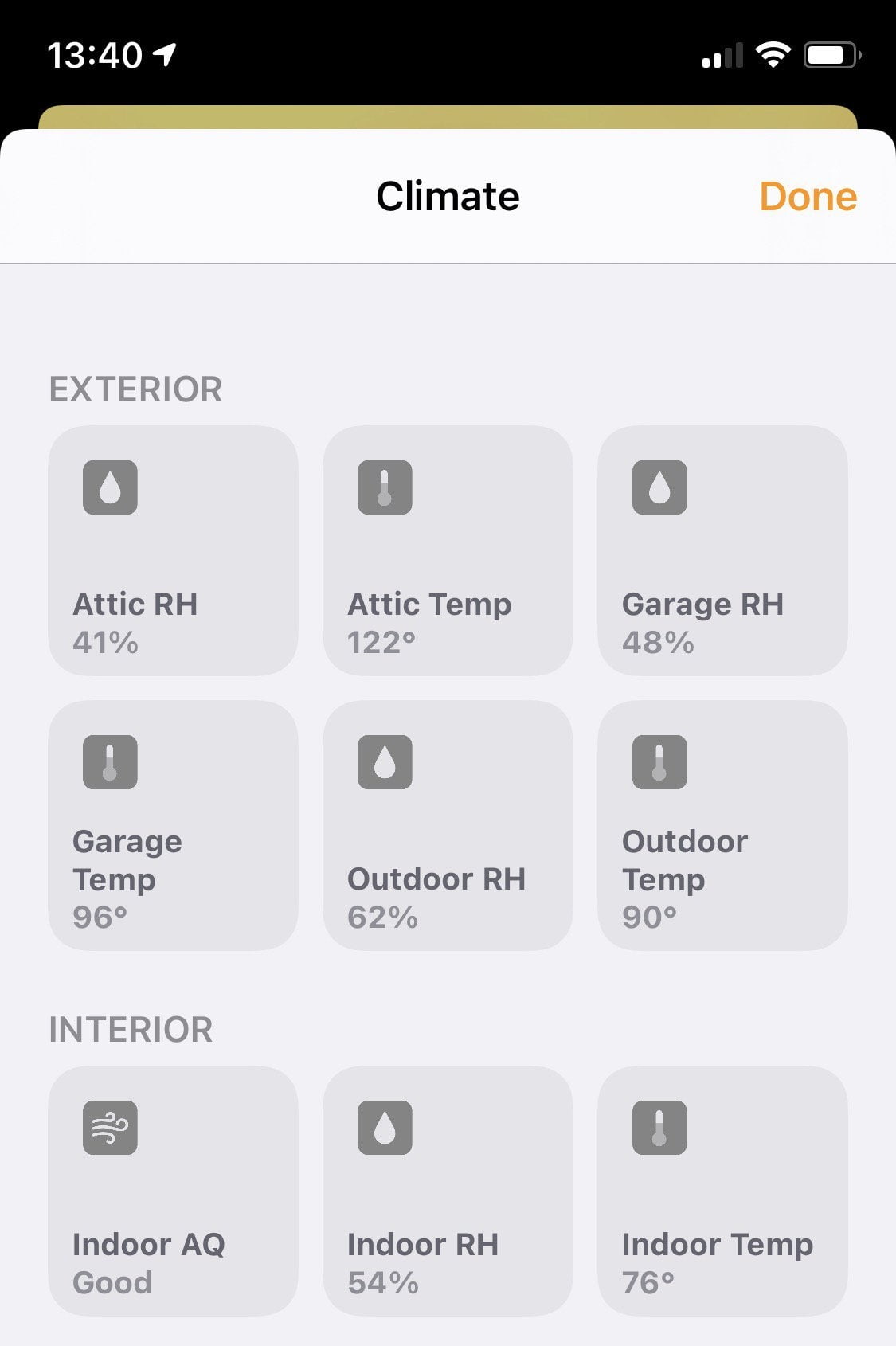 Fun with the Eve sensors My attic is heating up