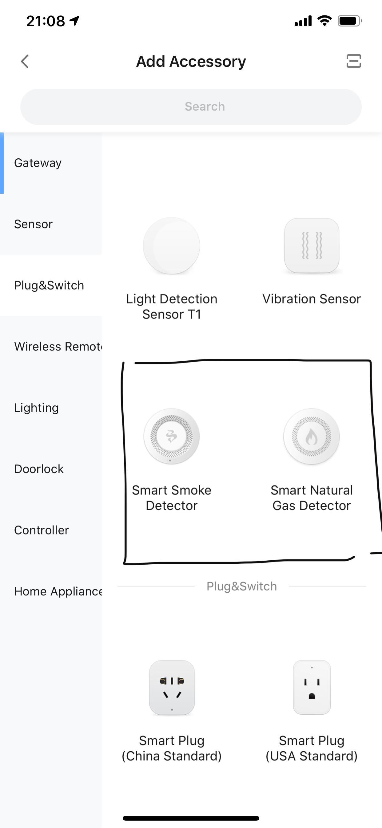Have natural gas and smoke sensors been released HomeKit Compatibility