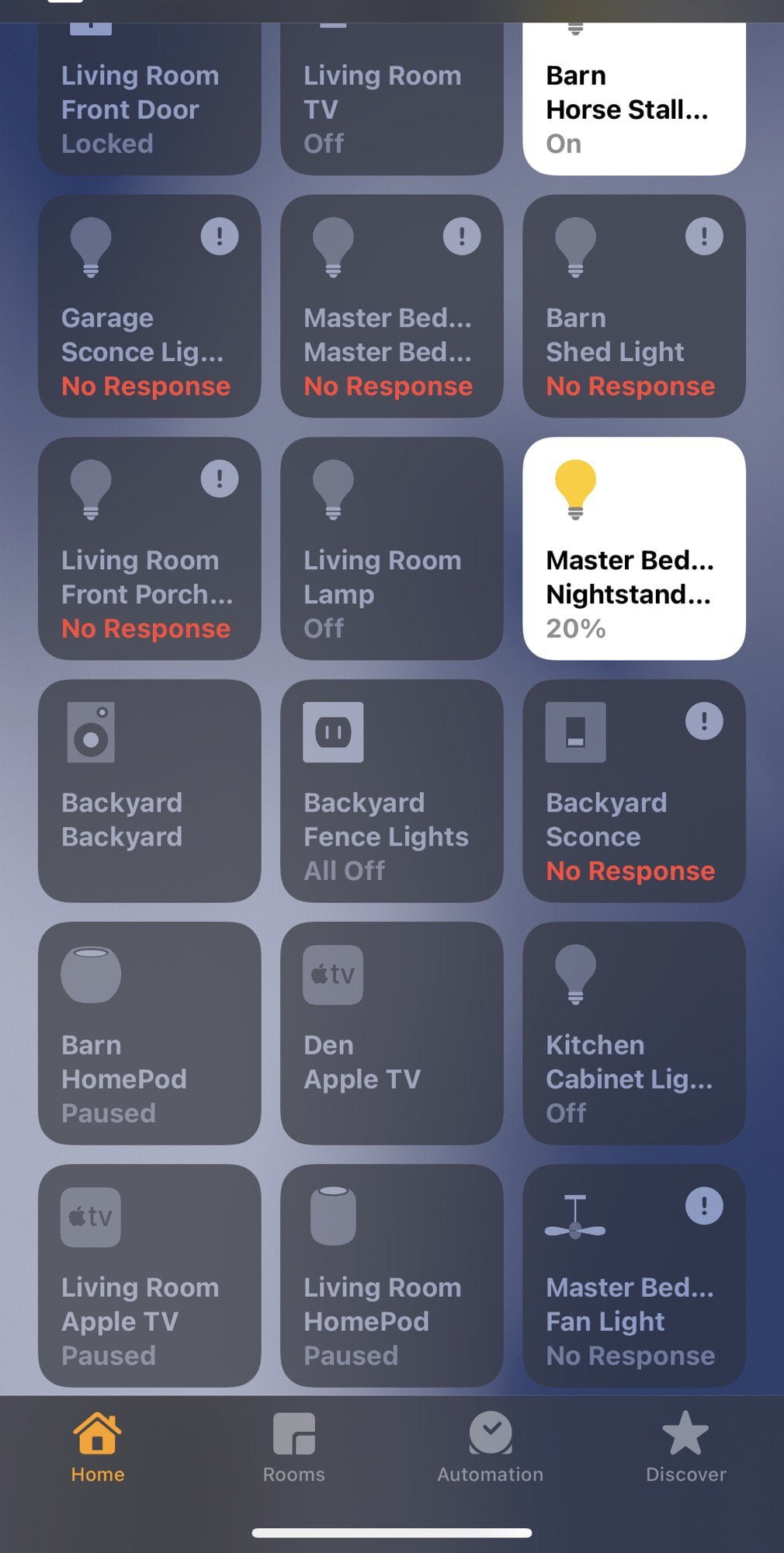 HomeKit no response or update with the UniFi network