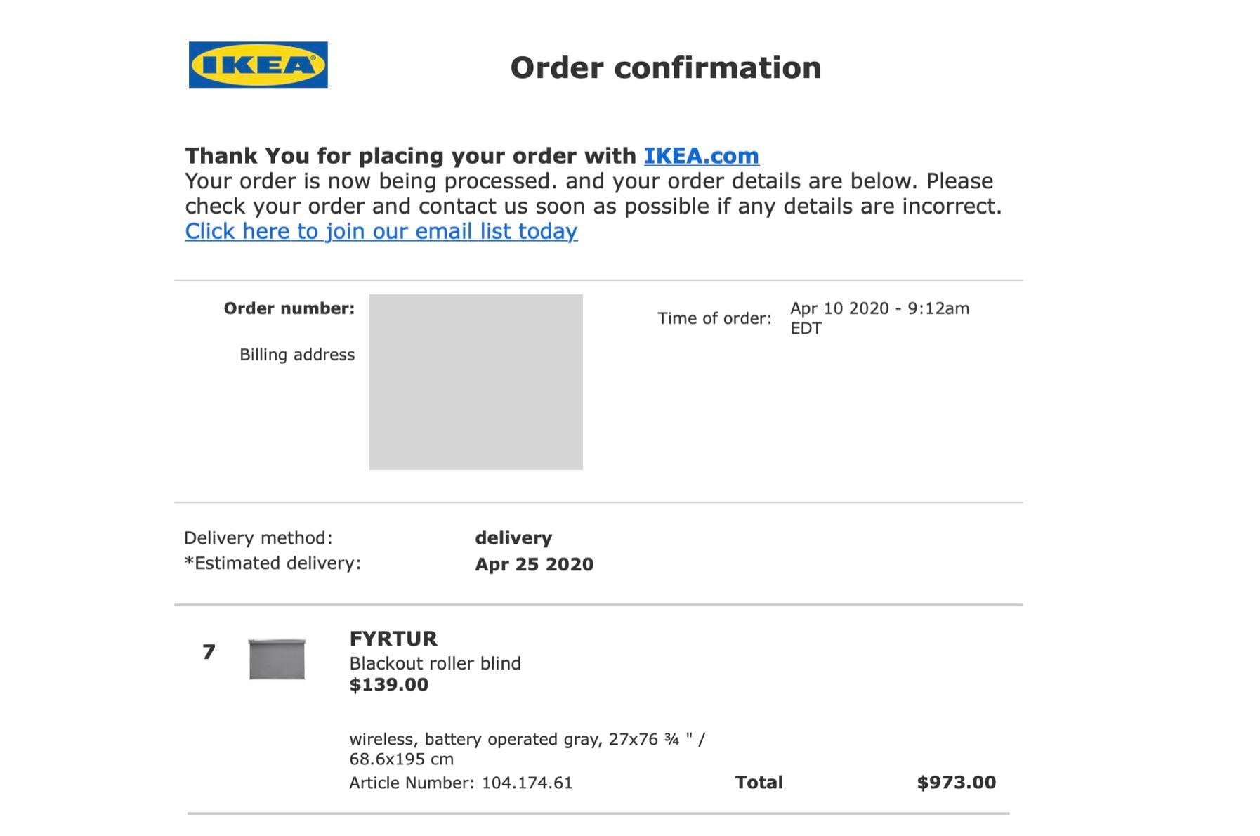 IKEA Fyrtur HomeKit blinds can be ordered online in the