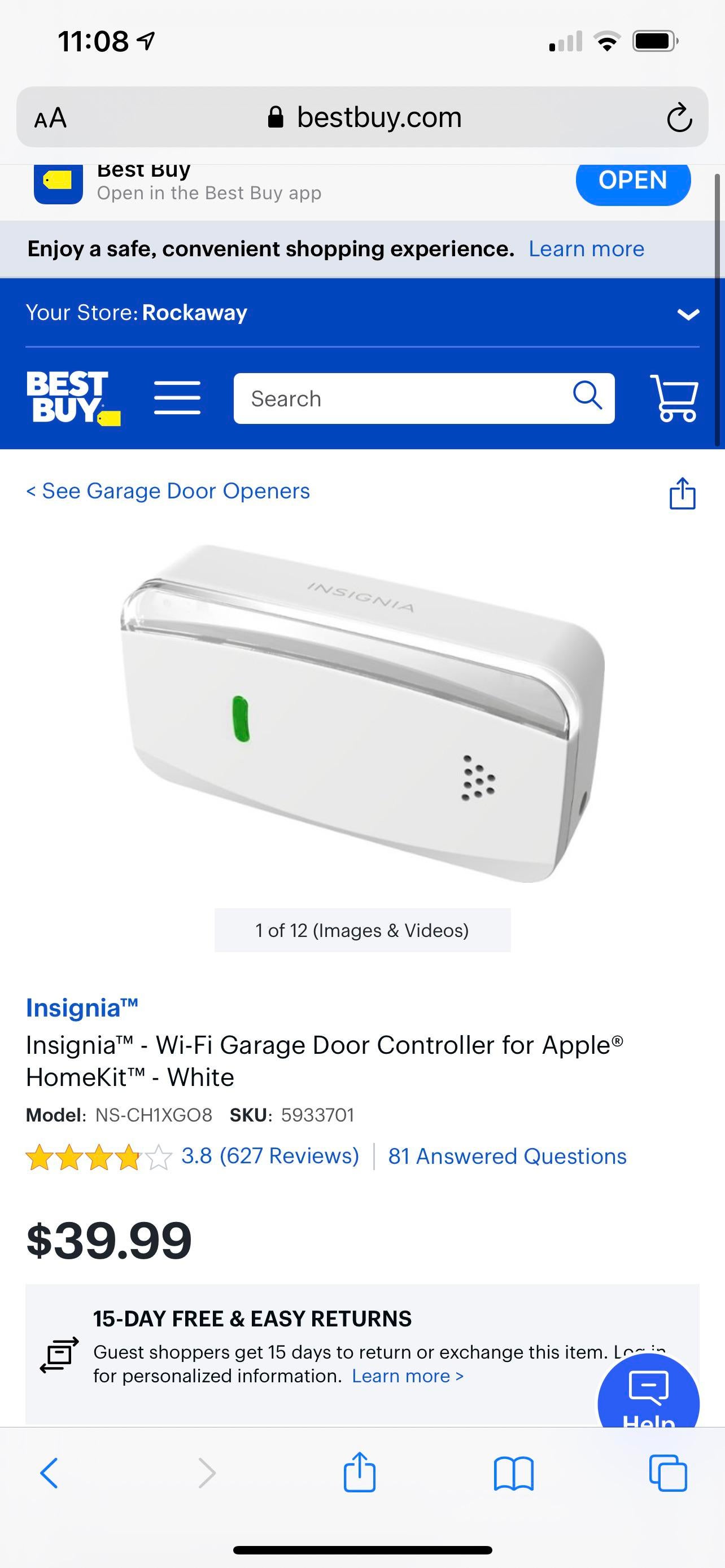 Insignia garage door opener does anyone own it How is