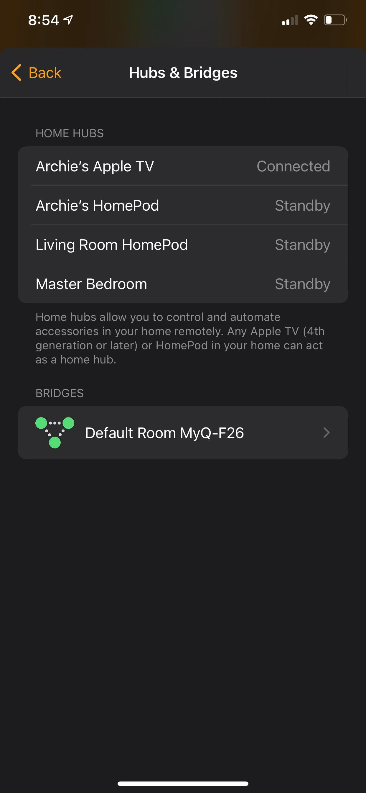 My mini HomePod in my second separate home living HomePod
