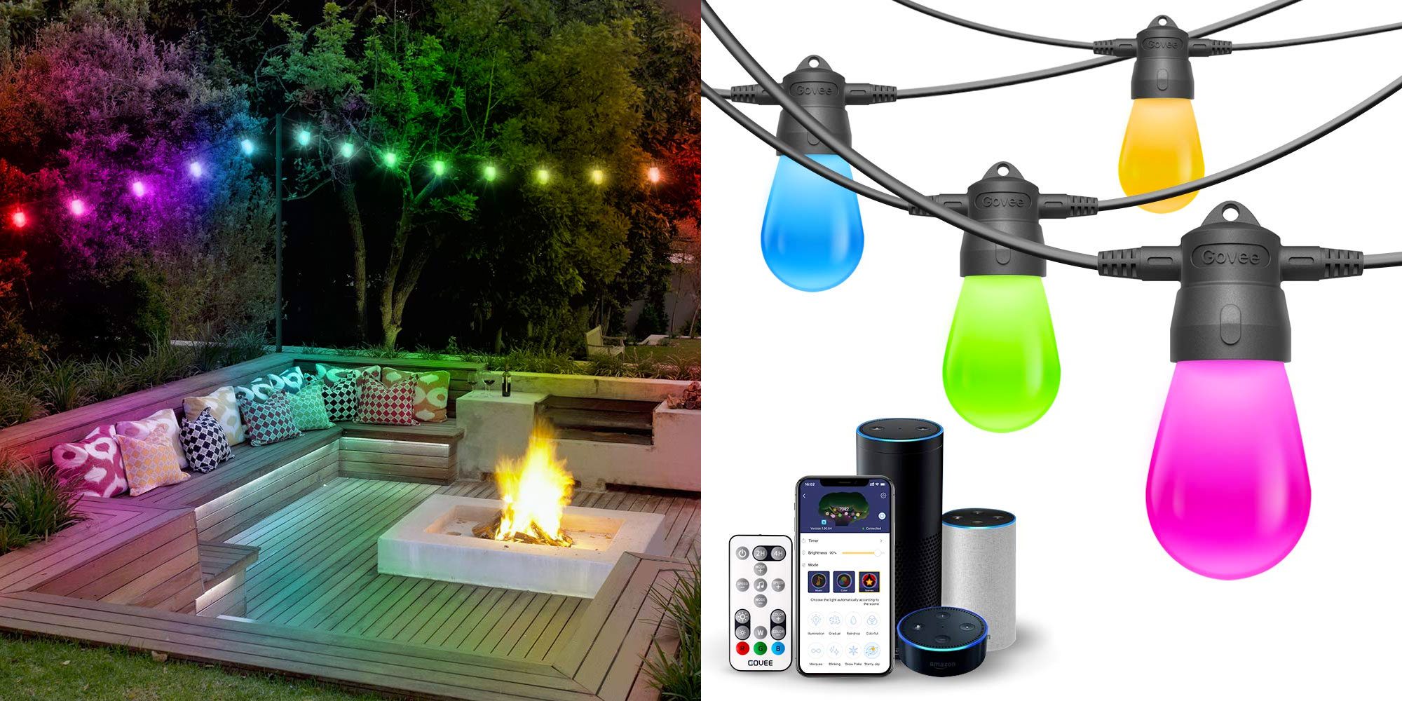 Save 40% on this Alexa/Assistant RGB LED outdoor string light kit, now ...