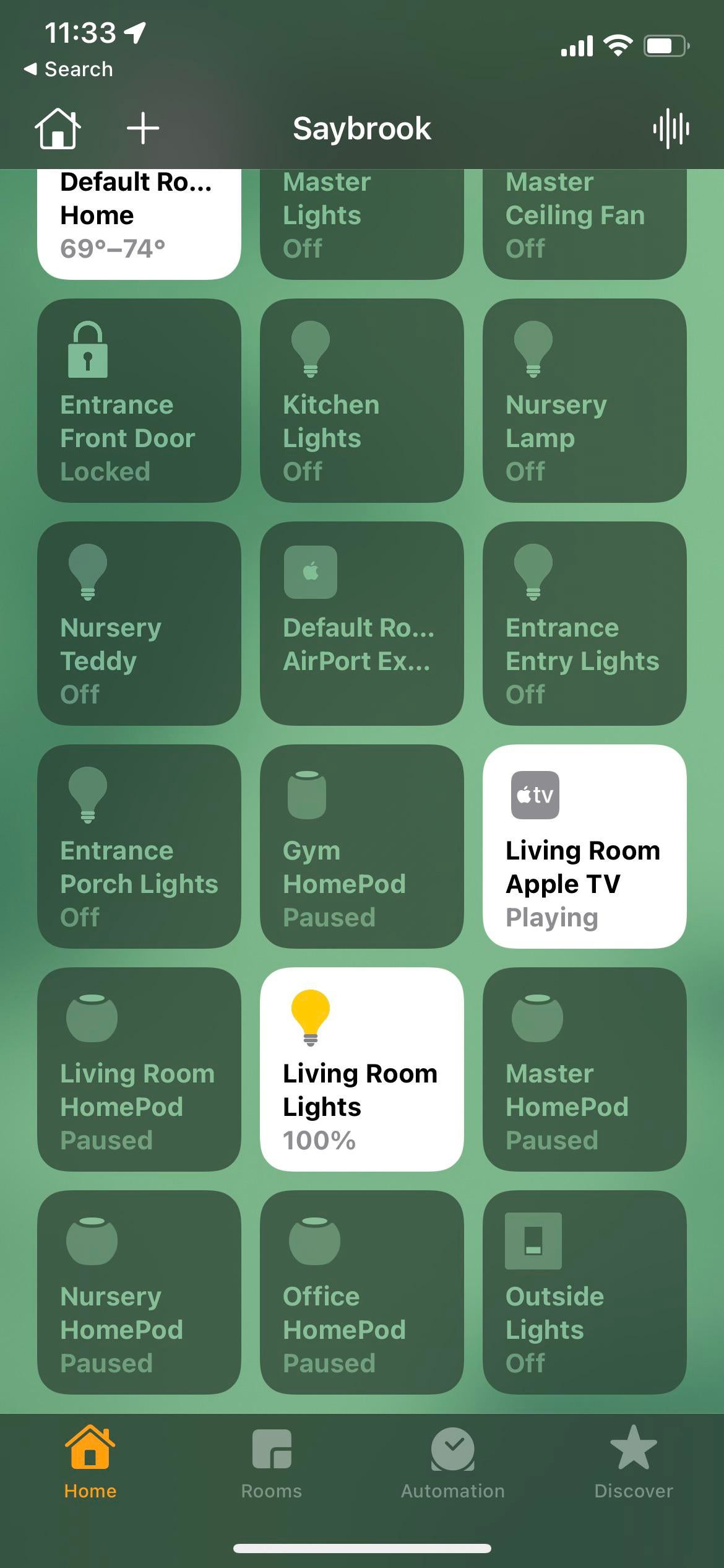 Siri on the living room homepod tells me nothing is