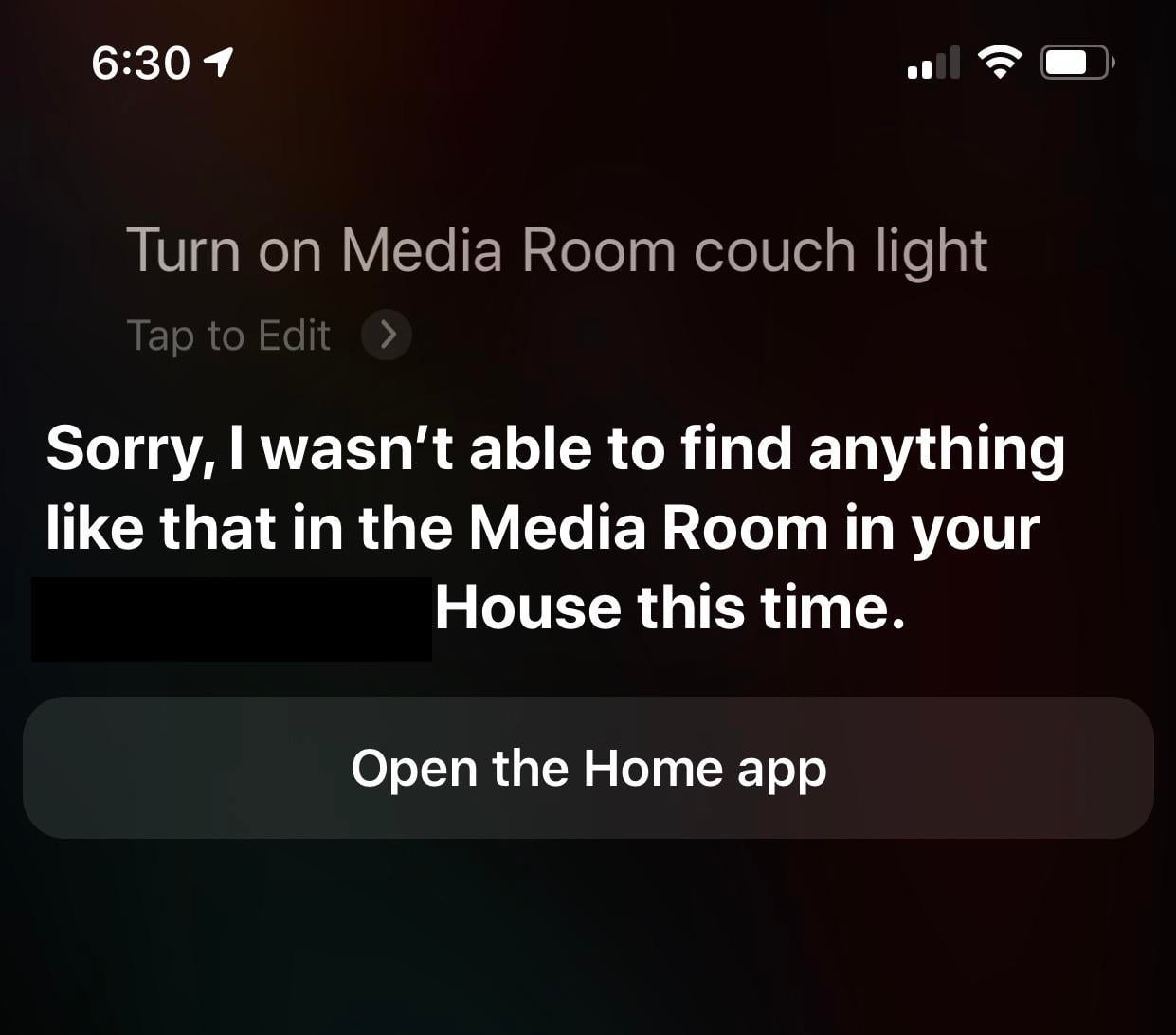 Siri replies quotI couldn39t find anything in the name of