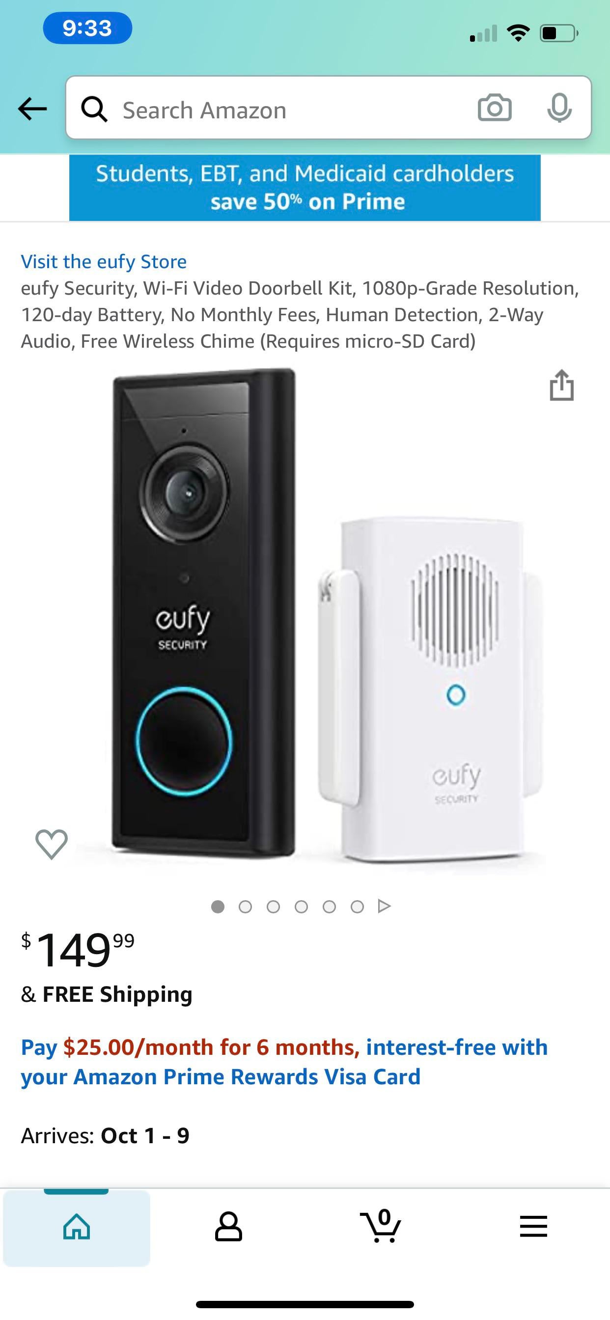 The new Eufy video sound and wifi ringtone on Amazon