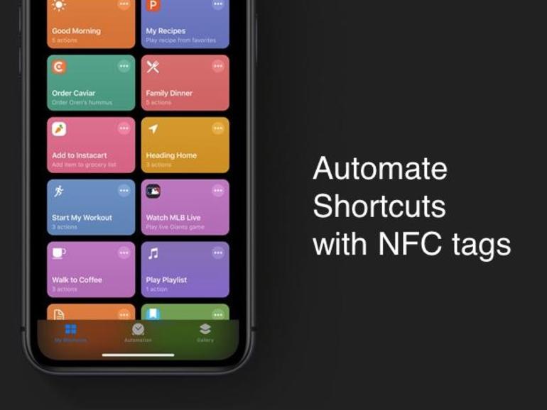 Use of NFC tags in the iOS 13 Shortcuts app • HomeKit Blog