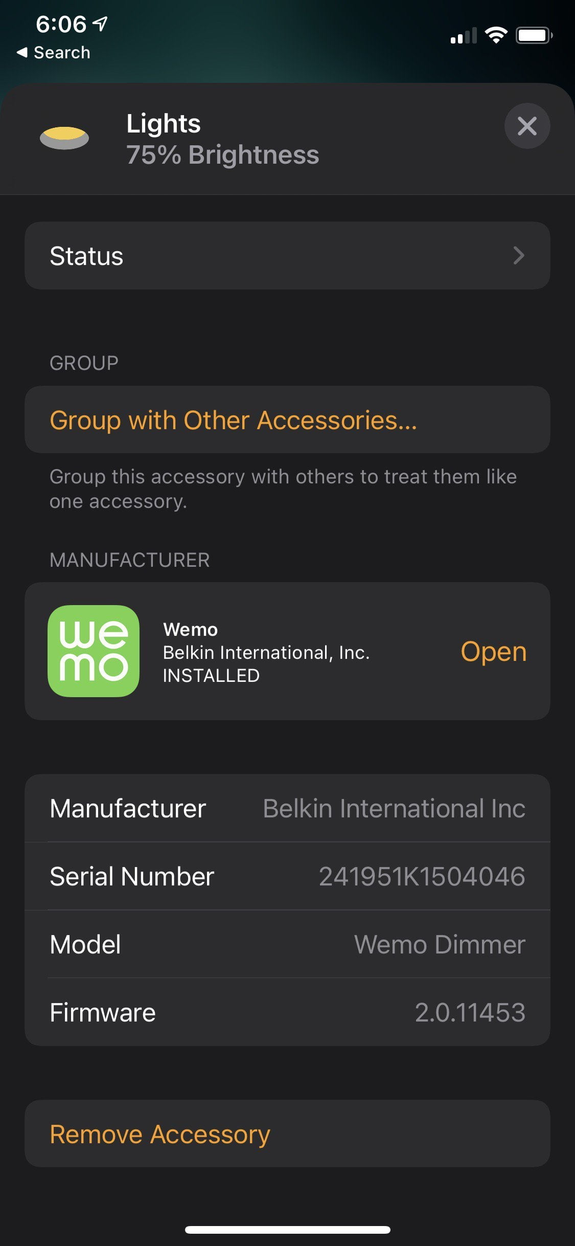 Wemo dimmers can be added to the homekit